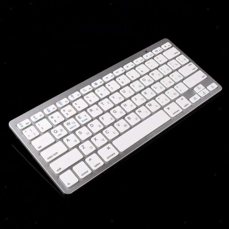 Russische Tastatur Bluetooth Wireless Keyboard für Win8 XP IOS Android U5Q3 DE - Bild 2 von 4