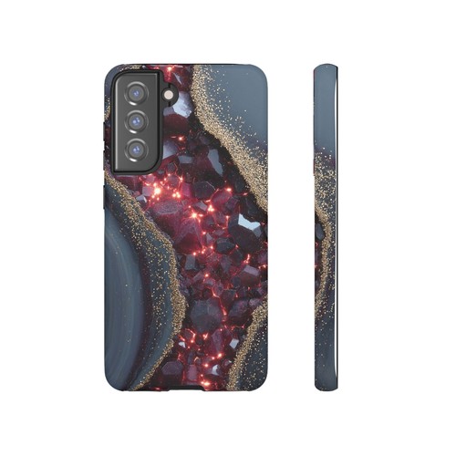 Ruby Geode Gray Marble Crystal - Phone Ink Case for iPhone, Galaxy, Pixel - 第 274/281 張圖片