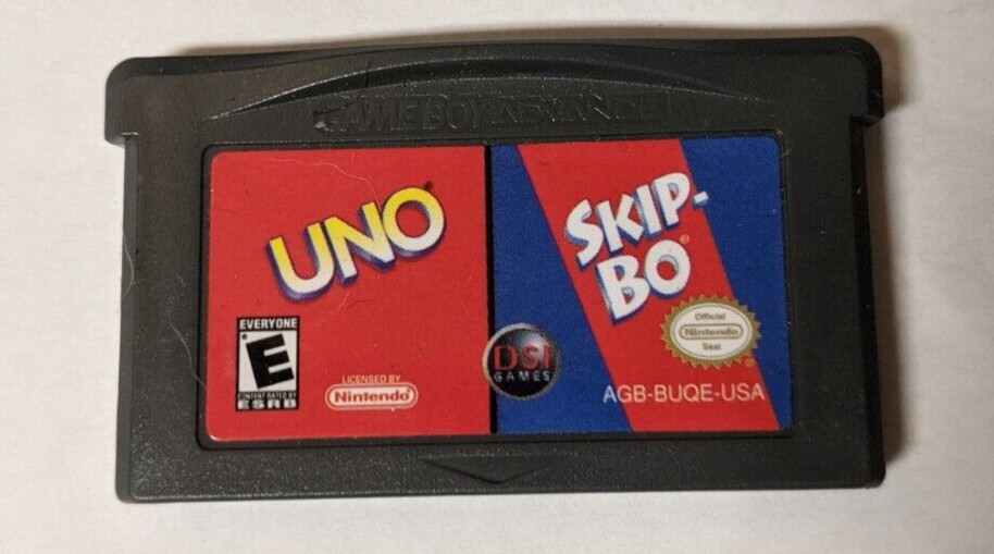 Uno / Skip-Bo [Nintendo Game Boy Advance - AGB-BUQE-USA]