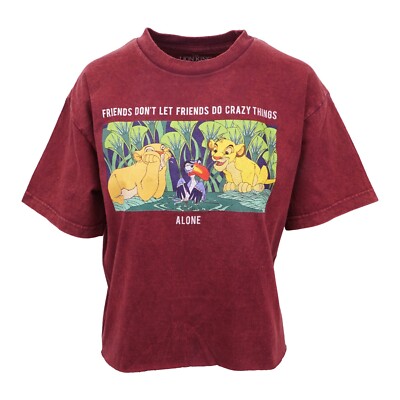 DISNEY LION KING FRIENDS DONT LET FRIENDS DO CRAZY THINGS ALONE TEE