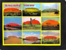 B9318 Australia NT Many Moods of Ayers Rock Uluru postcard