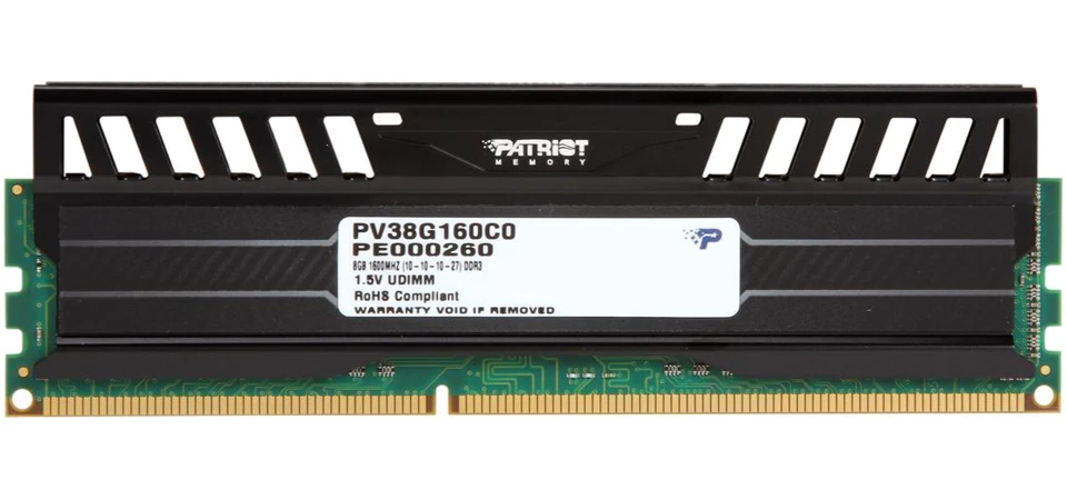 Patriot Viper 3 8GB DDR3 1600Mhz PC3-12800 Black Mamba RAM (PV38G160C0) *NEW* - Image 2 of 4