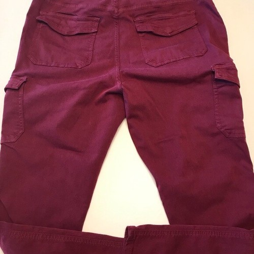 Caslon cranberry cargo pants, sz 33 | eBay