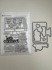 Simon Says Stamp Stamp and Die Set - Let's Connect - Never Used