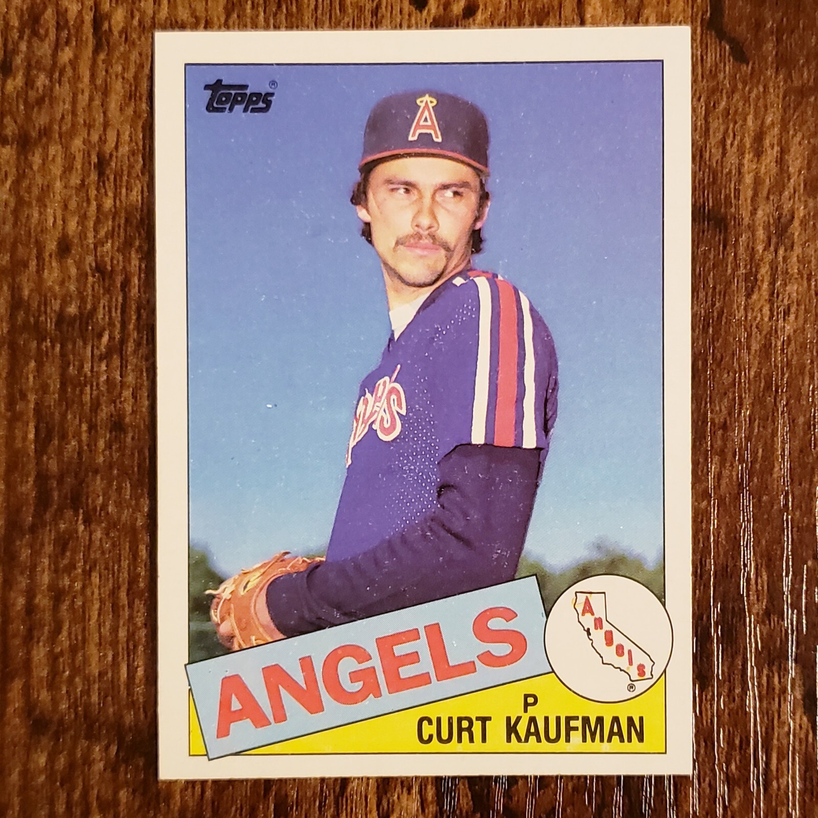 1985 Topps Curt Kaufman 61 RC UER California Angels Baseball Card eBay