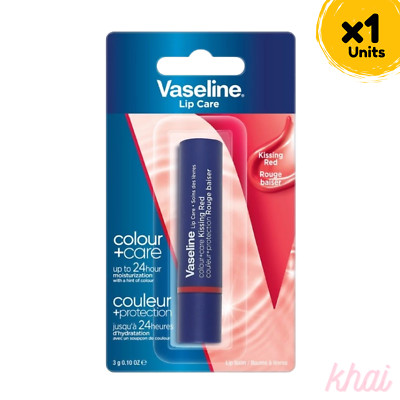 Vaseline Lip Therapy Colour + Care Kissing Red 3g