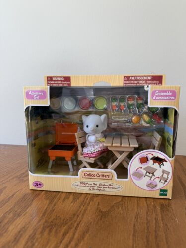 Calico Critters BBQ Picnic Set ELEPHANT GIRL Miriam & Accessories CC1980