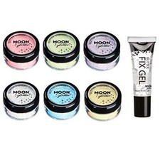 Pastel Glitter Shakers by Moon Glitter 100 Cosmetic Glitter for Face Body ...