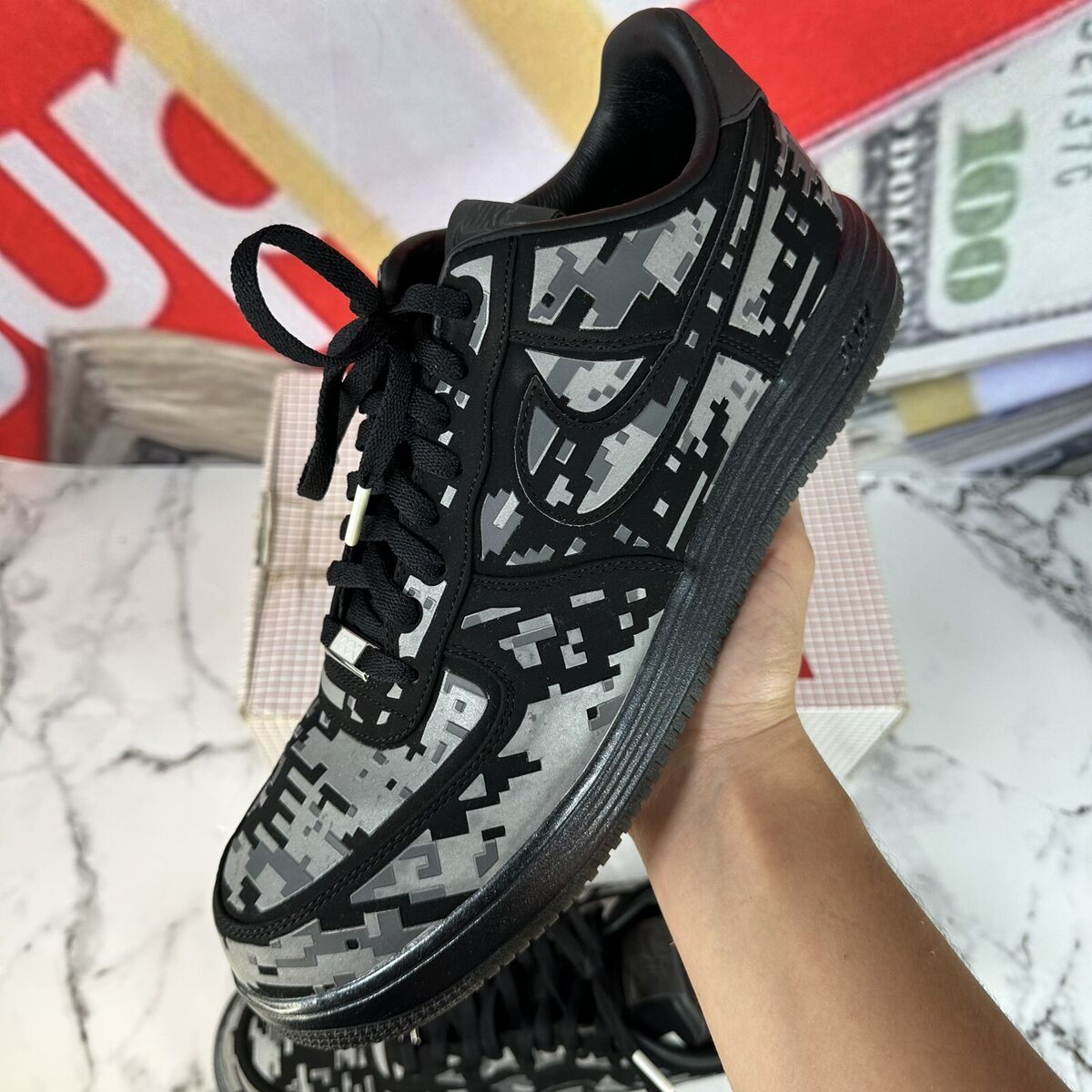 Size 14 - RARE Reflective Nike Lunar Force 1 Low Digital Size 14 - RARE Reflective Nike Lunar Force 1 Low Digital