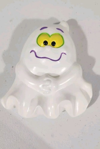 Vtg Halloween Ghost BLOW MOLD Blinking Light W/ Stake Easter Unlimited Fun World - Picture 7 of 8