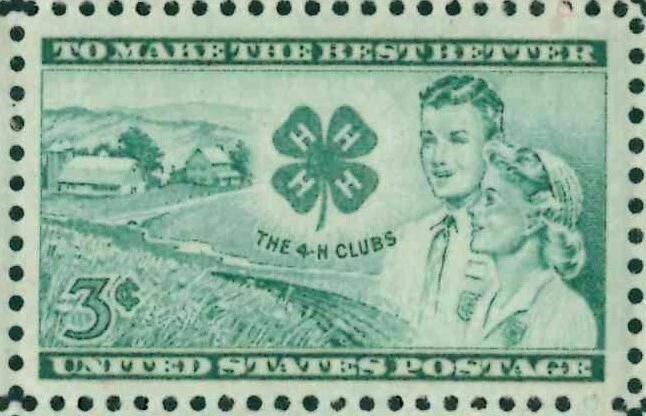 Scott #1005 3¢ 4-H Clubs Mint Sheet MNH CV $11.10 - Image 2 of 4