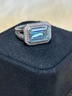 David Yurman Novella Statement Ring W/ Blue Topaz and Pavé Size 4 — photo 1