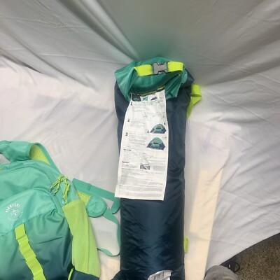 Firefly! Outdoor Back Pack 2-Person Camping Tent - Blue/Green New flashlight