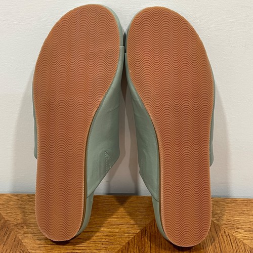 Softwalk Pantolette Sandale Damen 10 schmal Salbei Leder Camano Komfort offene Zehenpartie Schuh - Bild 11 von 12
