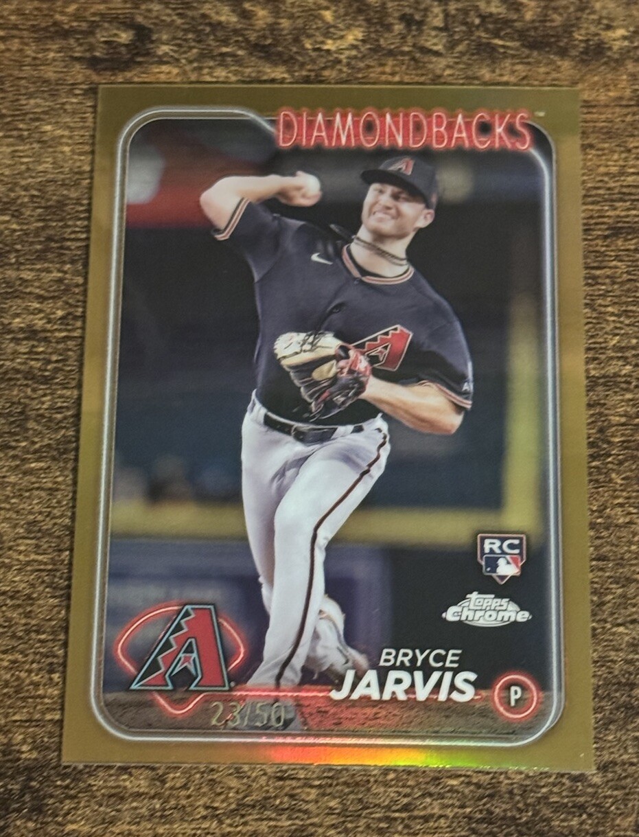 Bryce Jarvis 2024 Topps Chrome Gold Refractor RC #75 /50 Rookie SSP