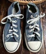 Décolleté vintage primi anni 2000 blu bianco CONVERSE indie rock all star UK 37 4