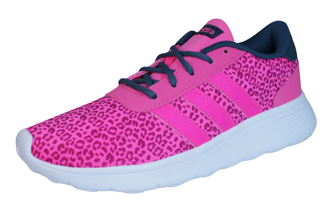 adidas Neo Lite Racer Womens Trainers Fashion Retro Pink-Leopard Fitness  Shoes | eBay