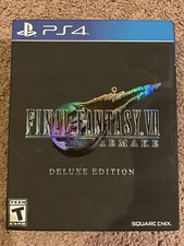 FINAL FANTASY 7 REMAKE DELUXE EDITION PS4 PLAYSTATION 4 CIB COMPLETE INSERTS VII