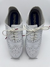 Cole Haan Zerogrand Wingtip Oxford W02880 Women's White Casual Shoes Sz 8 B