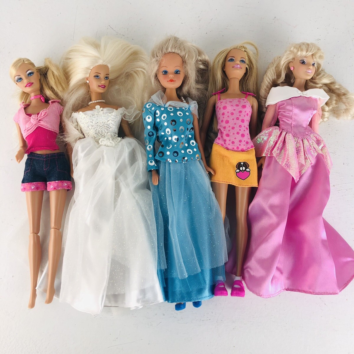 Simba Steffi Mixed Fashion Doll Lot (5) Platinum Blonde