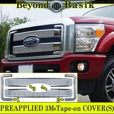 2011 12 13 14 15 2016 FORD F250-F550 PLATINUM Style Chrome Grille COVER Overlay