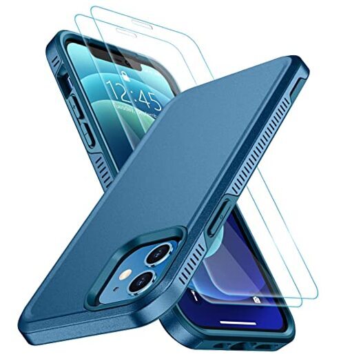 Designed for iPhone 12 Case/iPhone 12 Pro Case, [10 FT Military Grade Sea Blue