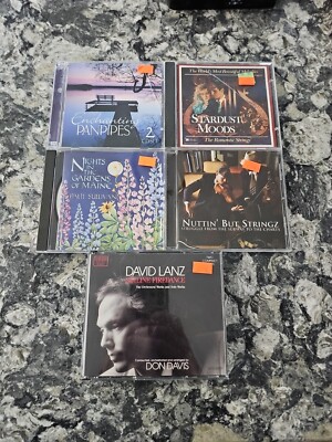 lot 5 Easy Listening Romantic CDs #7 David Lanz Nuttin But Stringz Maine Gardens