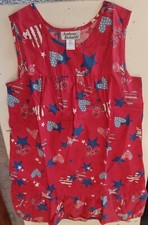 NEW Anthony Richards House Dress Red American Patriotic MP Medium Muumuu