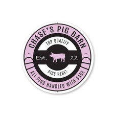 Pig Barn Personalized Metal Sign