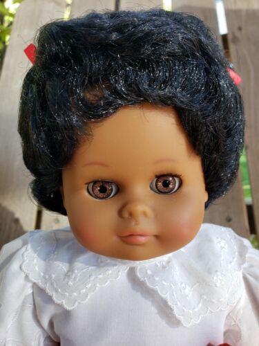 Goebel African American Doll Black Hair Brown 100/1000 1989 Sheree Engel Puppe - Picture 2 of 12