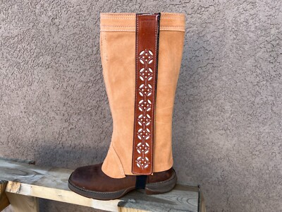 POLAINAS CHARRAS, COWBOY CHAPS, WESTERN SADDLE HORSE RIDING SHORT CHAPS,