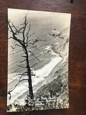 #ad #ad Pacific Coast 10 Miles South of Crescent City Redwood Highway CA Postcard $2.99