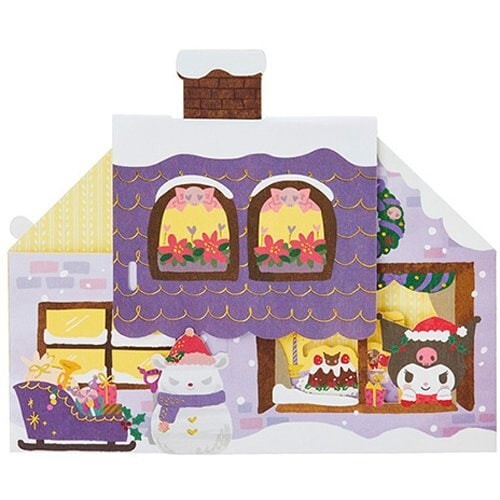 Sanrio Christmas Card Greeting card Christmas Hello Kitty house New - Picture 19 of 25