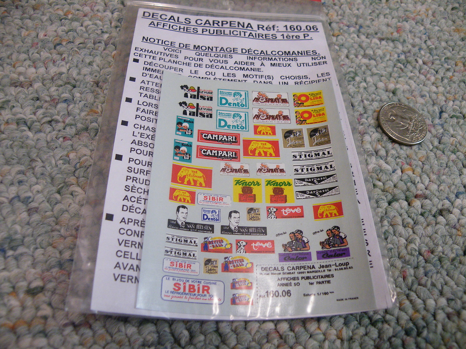 Decals Carpena decals 1/160 N 160.06 Affiches Publicitaires Part 1 H5