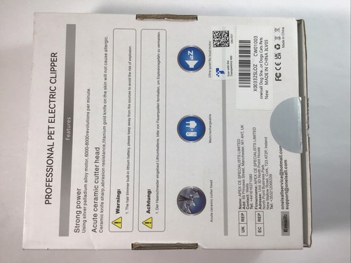 Oneisall Afeitadora/Cortadora Eléctrica Profesional Perro/Gato con Accesorios - Imagen 5 de 17