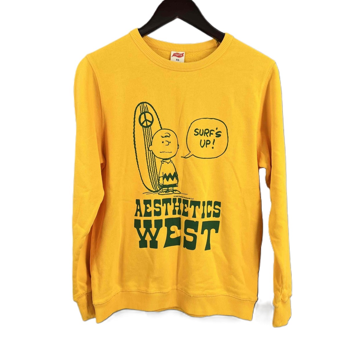 New TSPTR Sweatshirt Charlie Brown Yellow Aeshetics West