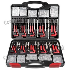 261Pc Thread Repair Kit Metric & Imperial HSS Drill Helicoil Tap Insert Repair