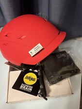NIB Smith Variance MIPS Ski Helmet - Matte Fire Split- Adult Small S 51-55 cm