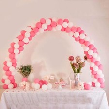 White Balloon Arch STAND Kits 12 ft Birthday Party Wedding Decorations Supplies