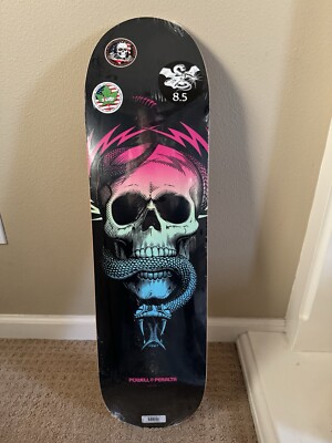 Powell Peralta Mike McGill Skull and Snake 8.5  7-Ply Skateboard  Deck (Pink) 
