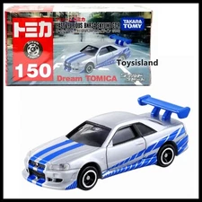 TOMICA 150 DREAM Wild Speed FAST & FURIOUS BNR34 NISSAN SKYLINE GT-R R34 1/62  
