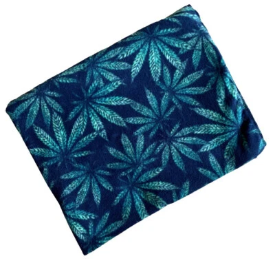 ZooFleece Pot Weed Cannabis Marijuana Grass Green Plant Blanket Quilt 50X60"