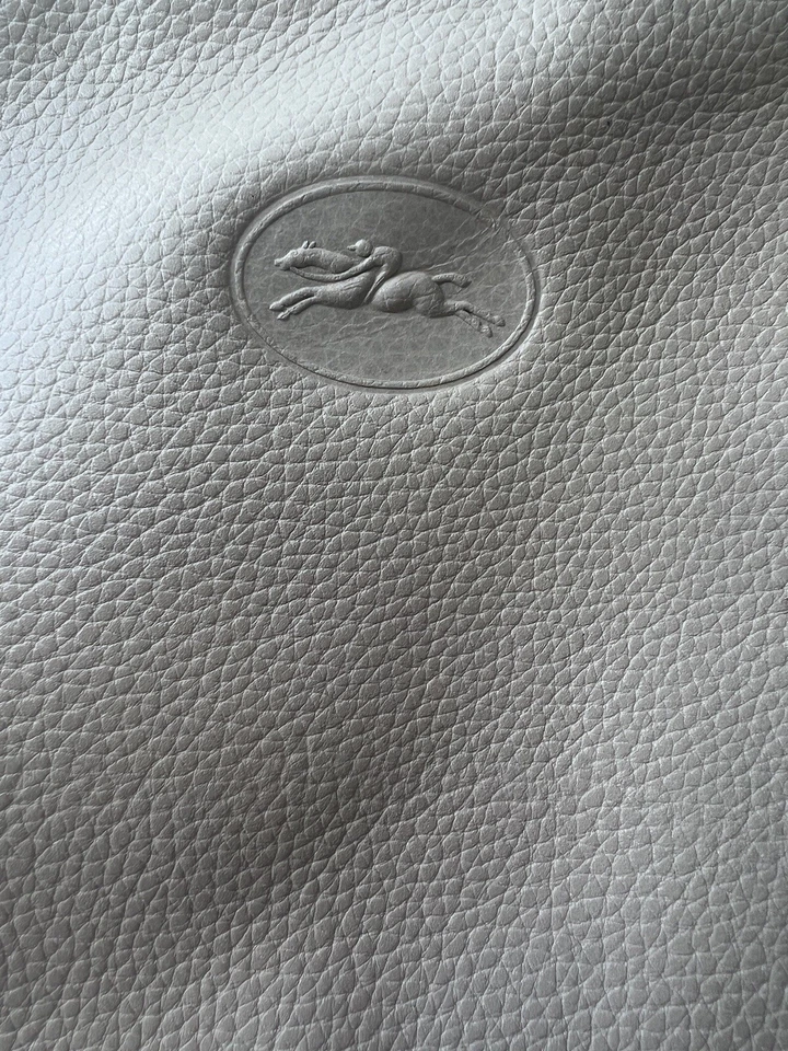 Bandolera Longchamp vintage años 80 cuero granulado crema/beige - ligeramente usada Foto 2 de 4