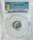 1955 Roosevelt Dime PCGS PR67