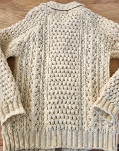 Vintage Mens Donegal Knitwear Irish Fisherman Wool Cardigan Sweater Size 38, Size 38, $39.99 - Photo 8