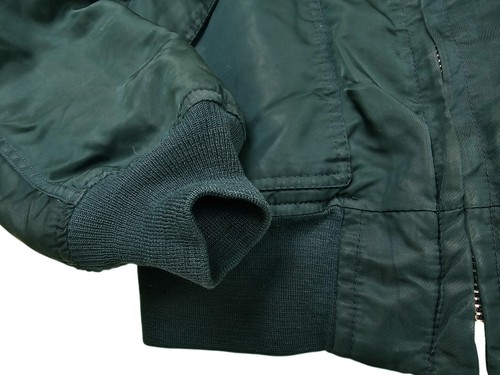 HOT VTG Men's SCHOTT FLYER'S CWU-45/P BOMBER MILITARY FLIGHT LINED TEAL Jacket L - Picture 7 of 15