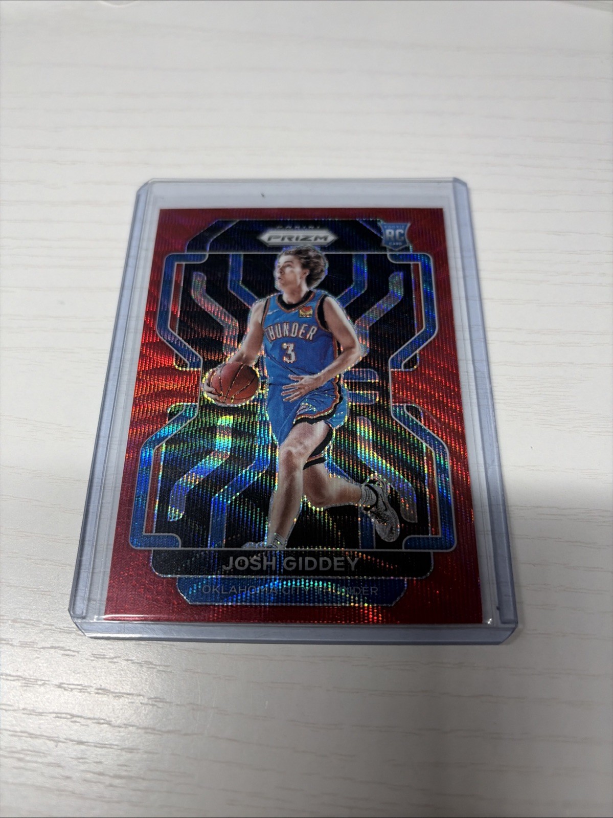 2021-22 Panini Prizm - Josh Giddey #301 Ruby Wave Prizm (RC)
