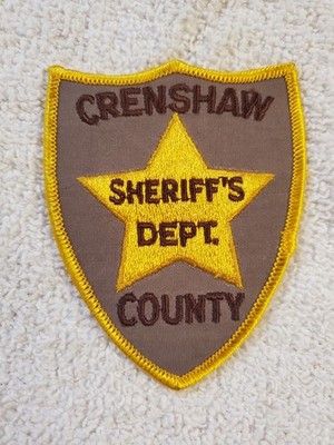 Obsolete 1st Issued Crenshaw County Sheriff's Department, Alabama
