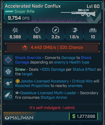 Borderlands 4 OP PEARLESCENT CONFLUX SNIPER INCENDIARY/shock JAKOBS SHOTGUN AMMO