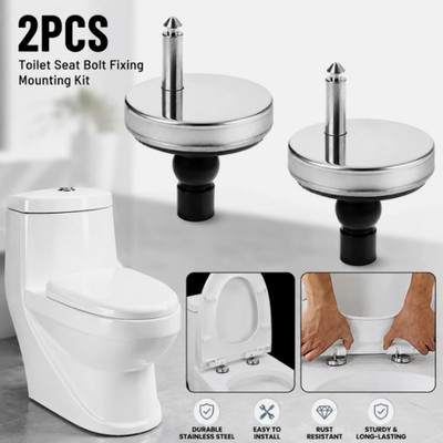 2x WC-Sitz Scharniere Soft Close Quick Fit Schwerlast Scharnier Paar
